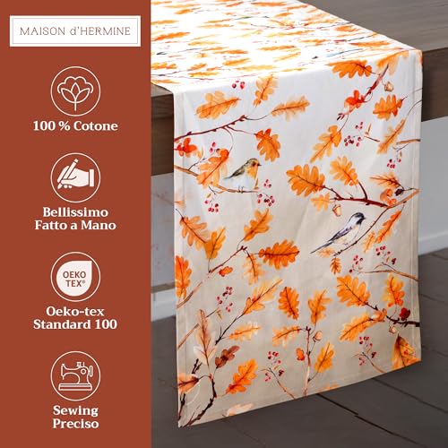 Maison d'Hermine Tischläufer 100 % Baumwolle Einlagig (50 cm x 150 cm) – Ansicht 2
