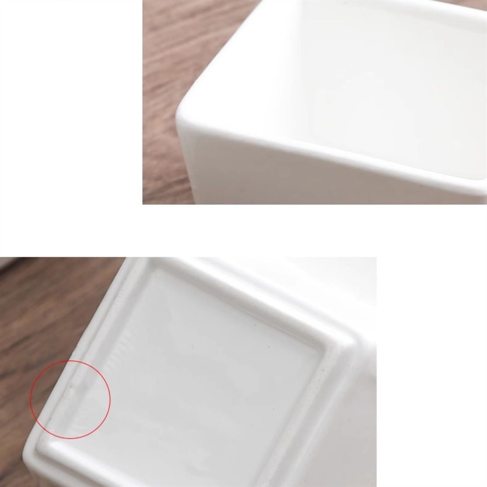 Cuencos de inmersión Cuenco cuadrado pequeño de cerámica for aperitivos y postres, plato for aperitivos, olla caliente for restaurante, cuenco for salsa Simple Plato de Postre(Size:8-piece)