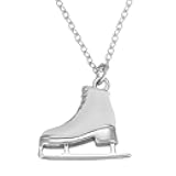 Kivosliviz Skater Necklace Women Teen Ice Skate Themed Figure Skating Necklace