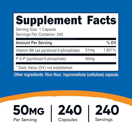 Nutricost P5P Vitamin B6 Capsules