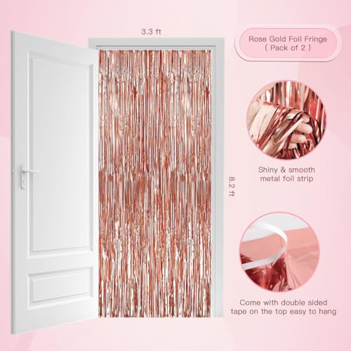 80th Birthday Decorations for Women, Happy 80th Birthday Banner Cake Topper Balloons Sash and Crown, Rose Gold 80t'h Party Decorations for Girls by ZPPMZQR - Used condition - Image 5
