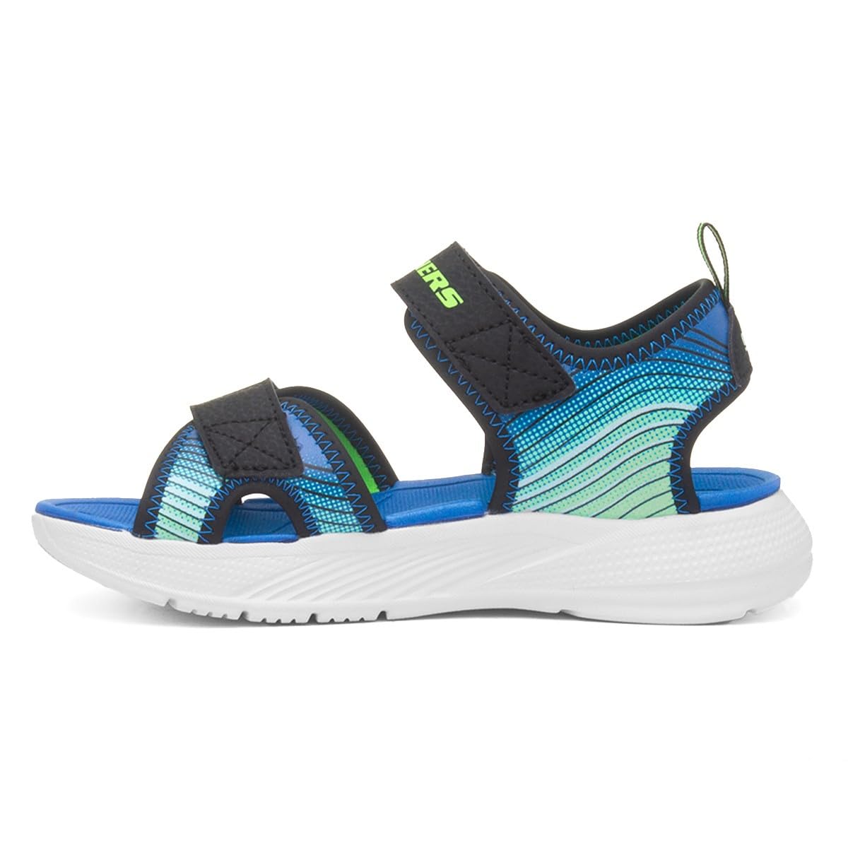 Skechers Microspec-Płaskie Sandały Dziecięce Dziecko, Czarny, 21 EU, Czarny (Black), 21 EU