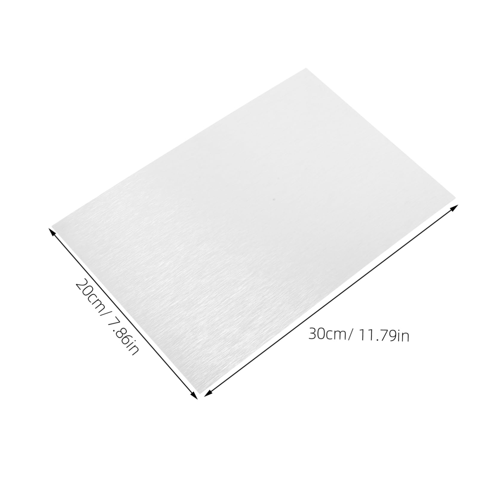 Láminas de Aluminio para Sublimación en Blanco, 10 Piezas Plata