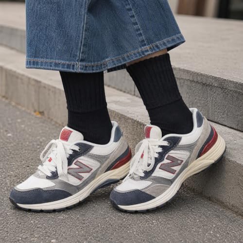 Image of Winter Women Socks 5 Pairs Vintage Wool Casual Thermal Crew Socks