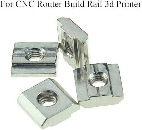 Miniatura 20 de Tuercas T Tuercas de ranura deslizante Serie 40 M6 roscadas deslizantes en premontaje para extrusiones de aluminio 40x40 Marco con perfil 4040