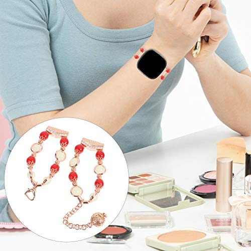 ULTECHNOVO Aço Inoxidável Do Vintage Ágata Bead Wrist Band Compatível para