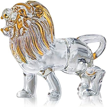 Figurine lion en cristal pour rompre la monotonie d'une décoration de bureau