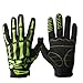 Tofern Herren/Jugendliche Handschuhe Fahrradhandschuhe Vollfinger Warm Atmungsaktiv Herbst Winter mit Touchscreen Radsporthandschuhe für MTB Downhill Moped Scooter Motocross Skelett Totenkopf, Grün M