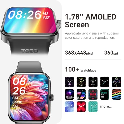 image for TOZO AMOLED S4 AcuFit One Smart Watch 1.78