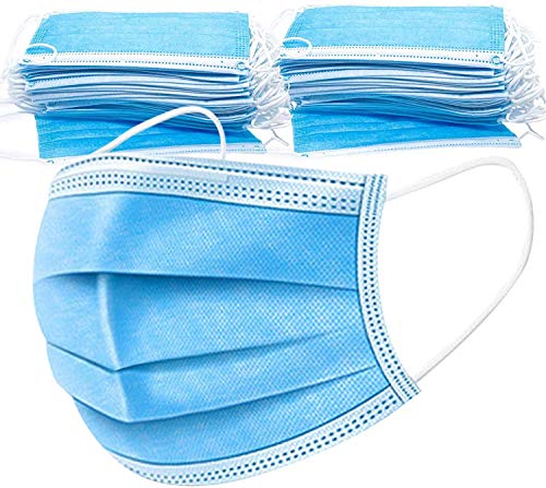 Zuvo Wegwerp Gezichtsmasker, 100 Count 3 Ply Wegwerp Earloop Gezichtsmaskers Earloop Geweven Maskers Neus
