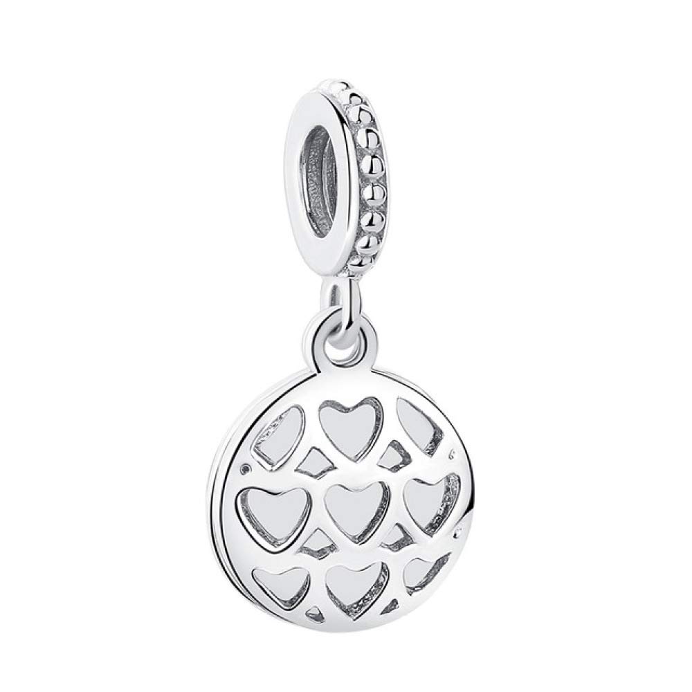 CGCSYZ 925 Sterling Silver Charm Rose Gold Pink Ladybird Charm Fit Bracelet Beads for Jewelry Making (PY1787)