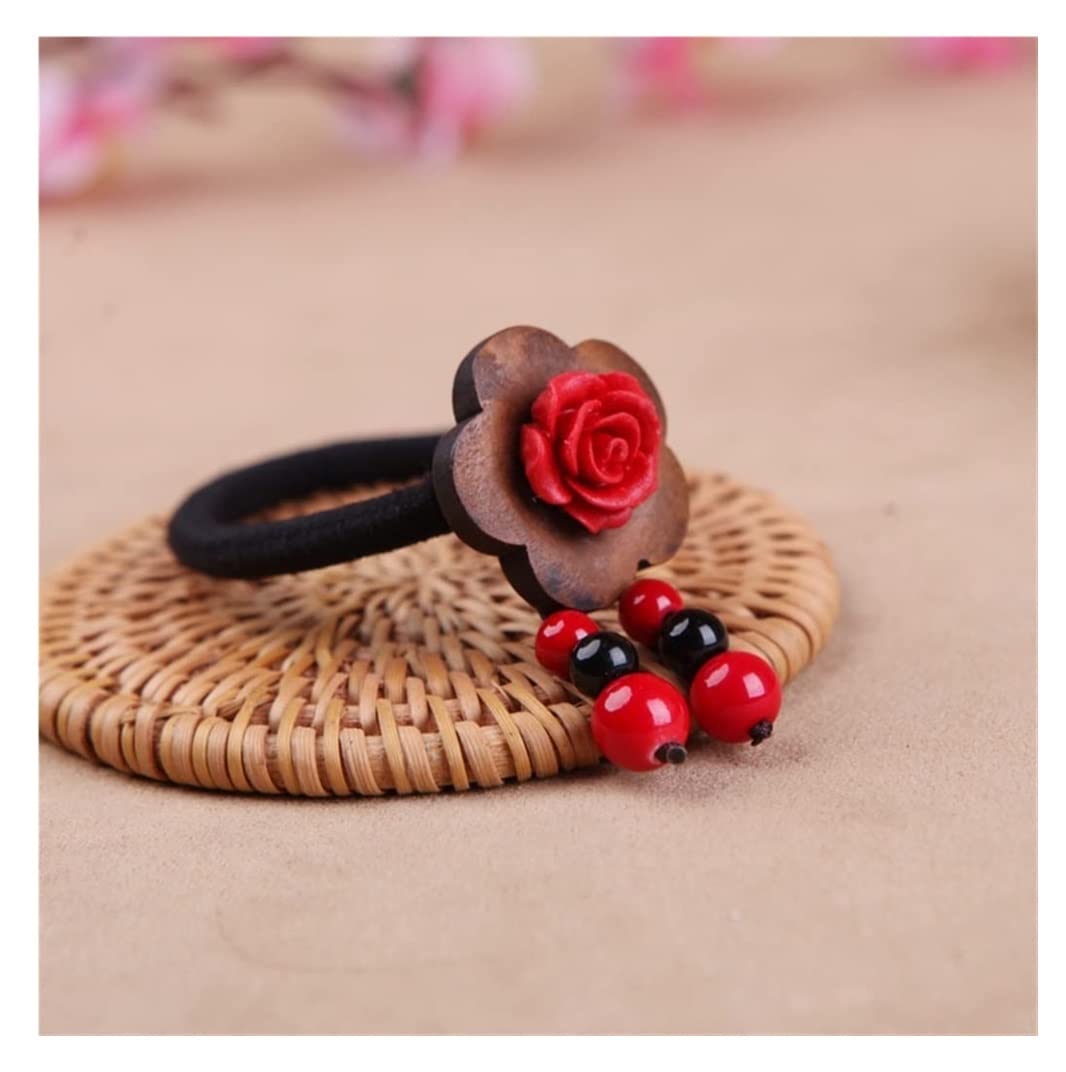 Scrunchies Per Capelli Scrunchies Per Capelli A Fiore Fasce Elastiche Per Cravatte Porta Cavallo Accessori Per Elastici Per Coda Di Cavallo