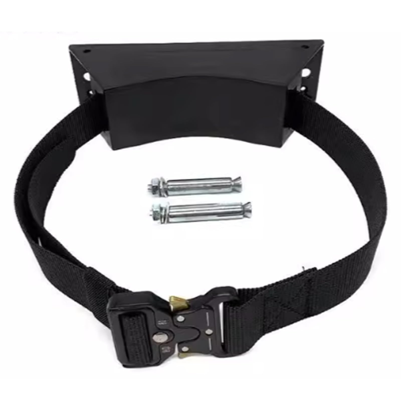 Estante de cilindro de gas montado en la pared con ABS duradero y correas de nailon, ideal para almacenamiento seguro y organización de cilindros de gas