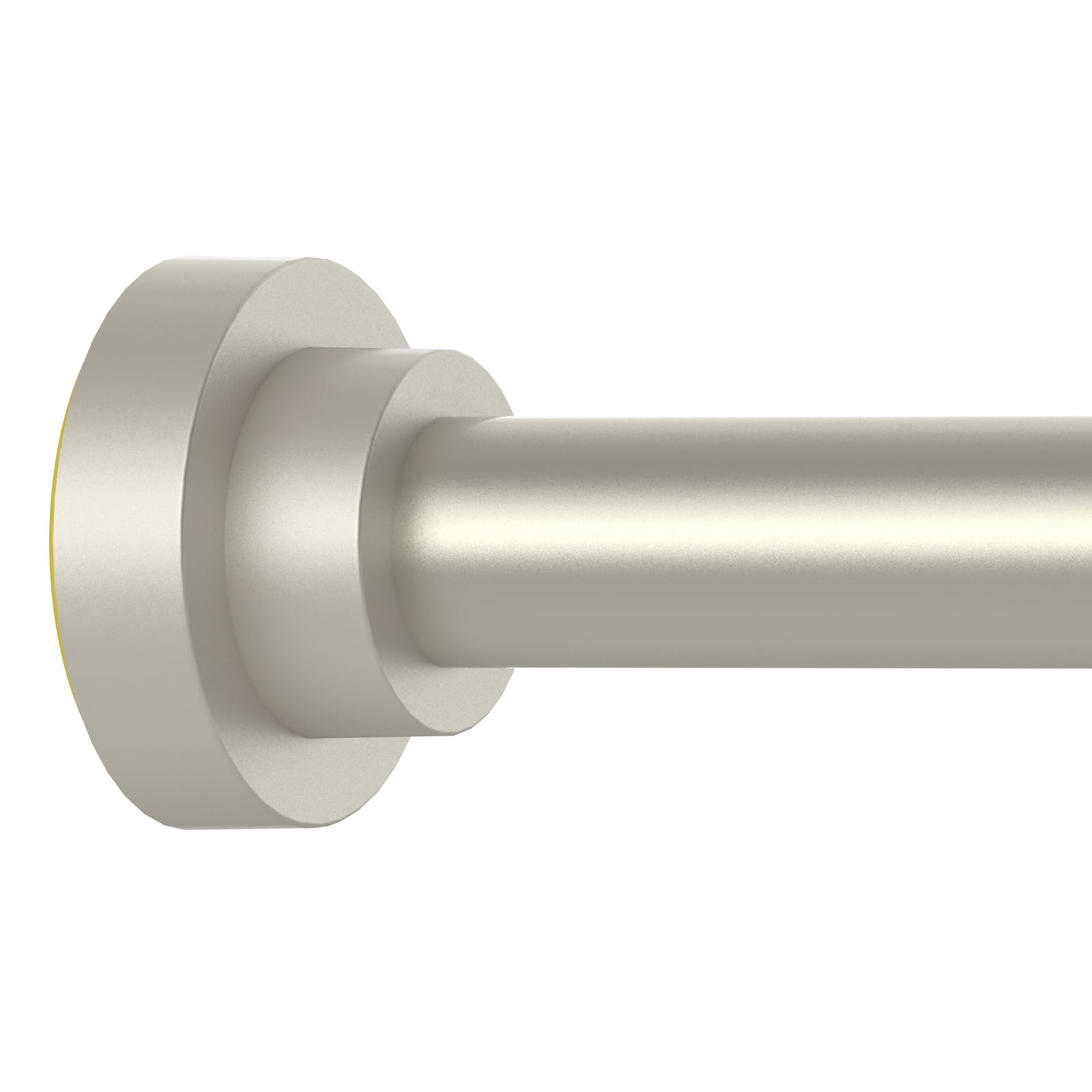 Photo 1 of Thestoa Brushed Nickel Shower Curtain Rod Adjustable 43-78 inch, 1"Diameter Spring Tension Curtain Rod No Drill, Anti-Rust Non-Slip Shower Rod for Bathroom Tension Rod