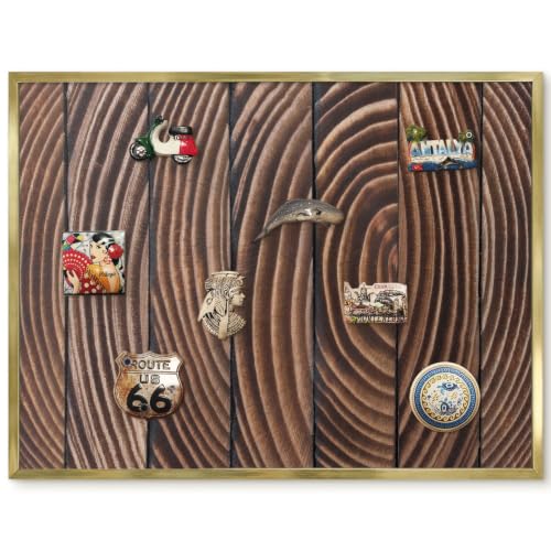 Pizarra de pared para el menú del día 80x60 cm con elegante marco dorado de madera