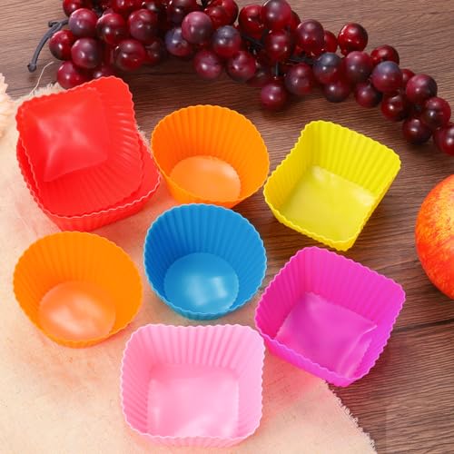 Forros de silicona para cupcakes uxcell para repostería creativa y desayunos en casa 6