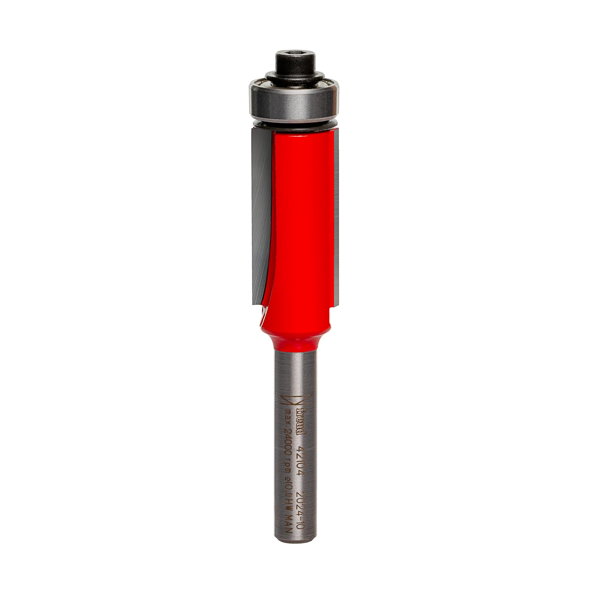 Freud Bearing Flush Trim Bit - Ideal for Trimming Laminates & Pattern Routing - 1/2" Diameter, 1/4" Shank, 24,000 Max RPM - 42-104