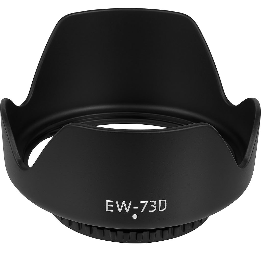 Boosty® EW-73D Lens Hood Shade for Canon EOS RP for RF 24-105mm F4-7.1 is STM,EF-S 18-135mm f/3.5-5.6 is USM(Not for is or is STM), 67mm Lens Hood (EW-73D Lens Hood)