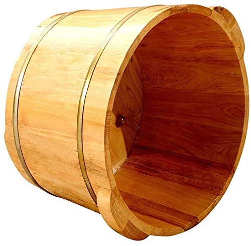 Spa de pies de madera maciza para baño y pedicura miniatura 5