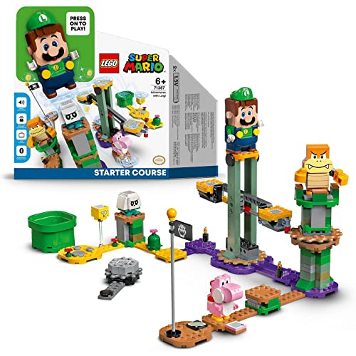 LEGO Super Mario Avventure di Luigi - Starter Pack, Set Giocattolo da Costruzione con Personaggi Interattivi, 71387 LEGO