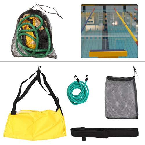 BESPORTBLE – Kit de exercícios de natação para treino de natação, paraquedas para treino de força de