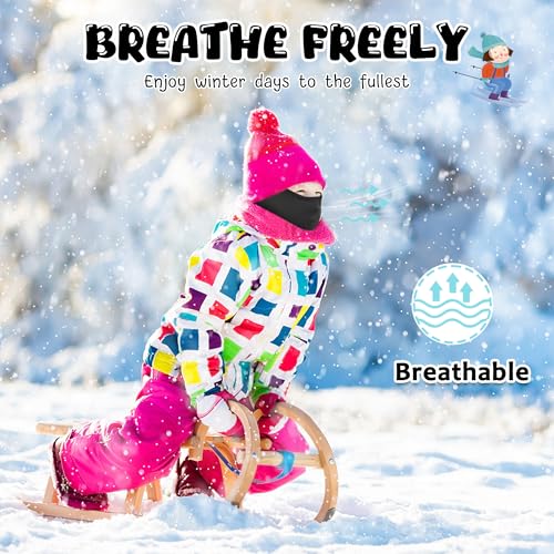 Ski Mask Balaclava Kids Winter Full Face Mask for Cold Weather Warm Windproof Fleece Face Mask Neck Warmer for Boys Girls4