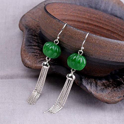 Boucles d'oreilles émeraude en argent 925 un cadeau d'anniversaire