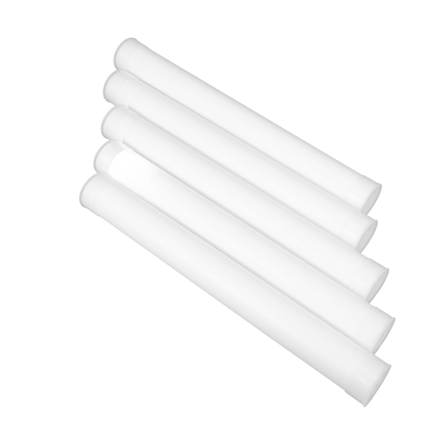 Cabilock 5pcs Heavy Duty Cardboard Tube Mailer Lids 31cm Document Storage Tube for Banner Artwork