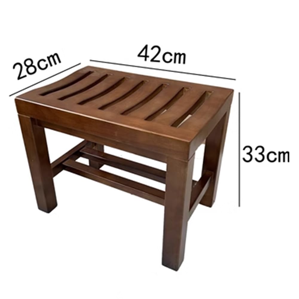 Doccia In Legno Panchina Impermeabile Sgabello Da Bagno Per Anziani Sedia Da Bagno Sedia E Sedile Da Bagno Con Ripiano Di Stoccaggio Bambini O Adulti Antiscivolo Capacità 150 Kg(Color:1)