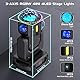 Moving Head LED 150W 3-in-1 Beweglicher Scheinwerfer 3-Achse Discolicht DMX512 Stage Licht RGBW Strobe Effekt für Party Familie Hochzeit Geburtstag
