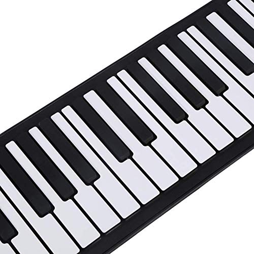FZYE 61 Touches (C3 ~ C8) Roll Up Piano Keyboard Portable Electric Hand Roll Keyboard Piano Cadeau Musical avec 128 Tons, 128 rythmes, 45 chansons de démonstration pour débutants Enfant - Les Beatles, Paul McCartney, John Lennon, RIngo Starr, George Harrison FZYE 61 Touches (C3 ~ C8) Roll Up Piano Keyboard Portable Electric Hand Roll Keyboard Piano Cadeau Musical avec 128 Tons, 128 rythmes, 45 chansons de démonstration pour débutants Enfant – Image 3
