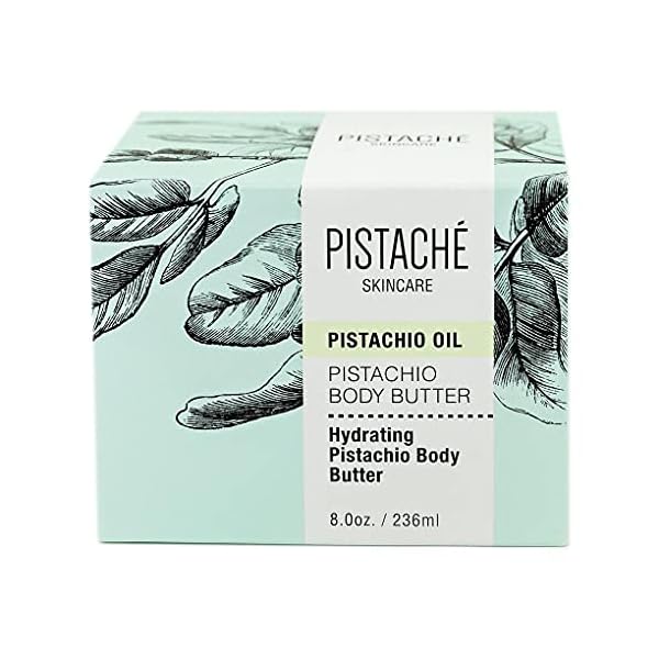 Pistachio-Body-Butter-by-Pistache-Skincare--aka-The-Boyfriend-Body-Butter Pistaché Skincare Pistachio Oil Whipped Body Butter Cream Moisturizer (a.k.a The Boyfriend Body Butter) + Hydrates Dry Skin and Nourishes + Vitamin E + Antioxidant Protection, 8.0 oz