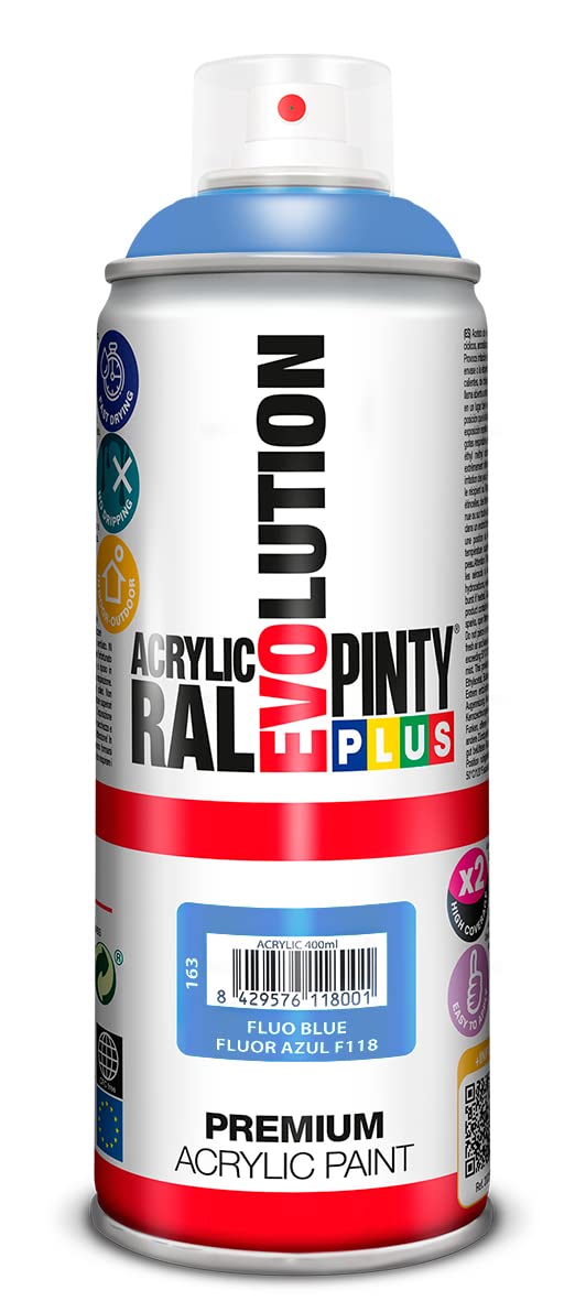 Pinty Plus - Evolution - Fluo - 400ml - 163 - Blue Fluo - F118