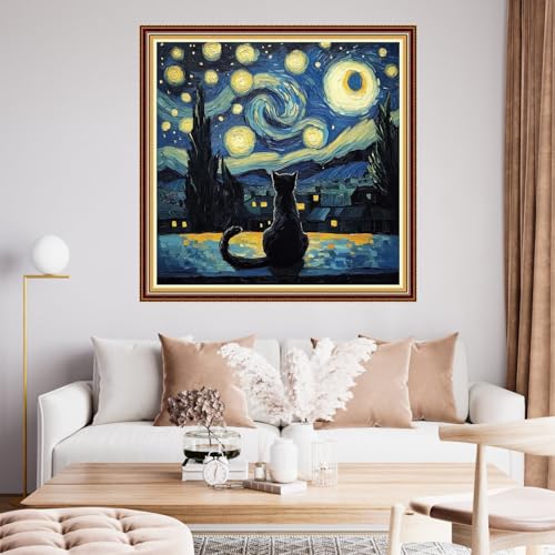 Image of Funart Stamped Cross Stitch Kits for Beginners Full Range of Cross Stitching Preprinted Embroidery Kits for Adults, 11CT Embroidery Pattern Needlepoint Kits- (ArtColors27)