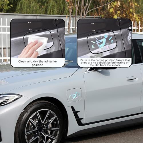 Image of Funny Car Stickers, High Gas Consumption Decal Auto Fuel Tank Cover Sticker, Universal Car Decor Accessories Fuel Gage Empty Decal for Men and Women, Fit Cars, SUVs, Trucks, Motorcycles (Colorful)