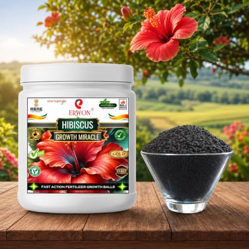 Image of Erwon Hibiscus GROWTH MIRACLE Fertilizer, Fast Action Organic Granules for rapid Growth and Heavy Flowering. (200 gm)
