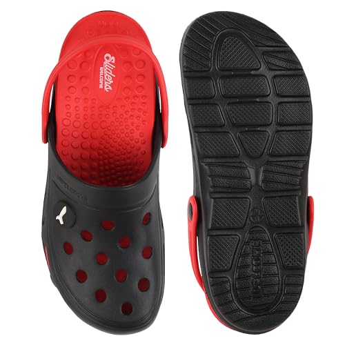 Image of Welcome Men's Casual Clogs /Sandals with Adjustable Back Strap for Adult | Comfortable & Light Weight | Stylish & Anti-Skid | Waterproof & Regular Flipflops