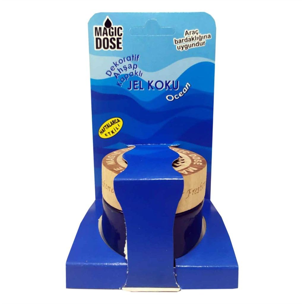 Dekoratif Ahşap Kapaklı Jel Koku Ocean 50 ml