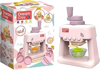 دريم كلاي، لعبة عجينة للأطفال، آلة تشكيل العجين، مجموعة ألعاب إبداعية، للأطفال من عمر ٣ سنوات فما فوق، وردي