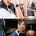 SKYLET Leather Bands Compatible with Apple Watch Band 49mm 45mm 44mm 42mm 41mm 38mm 40mm Men for iWatch Ultra SE Series 8 7 6 5 4 3 2 1, Classic Canvas Fabric Leather Straps for Women with Metal Clasp
