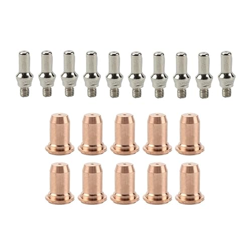 Electrode Tip Cup Consumables fit Everlast PowerPlasma 62i Plasma Cutter Parts MPN: 20 pcs 1.1mm Kit