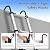 Telescoping Ladder 16.5 FT Telescope Ladder Stainless Steel, Extension Collapsible Telescopic Ladders with 2 Hooks Folding Extendable Adjustable Portable Rv Ladders for Home Roof, 330lbs Max Capacity