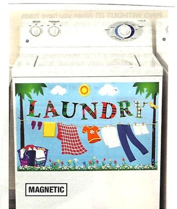 Laundry Room Decorative Washer/Dryer Magnetic Decal (26