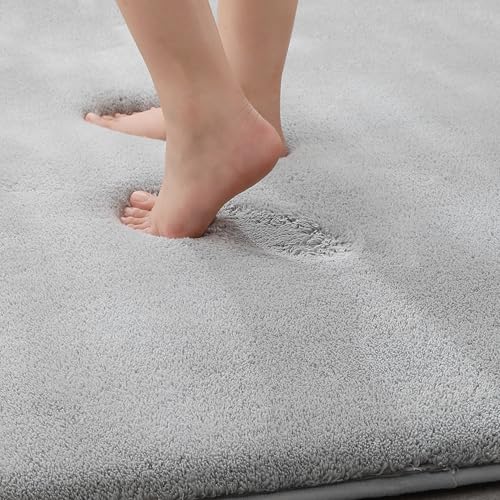 16"x24" MINIDEAR Memory Foam Bathroom Rug (Gray) - image 6