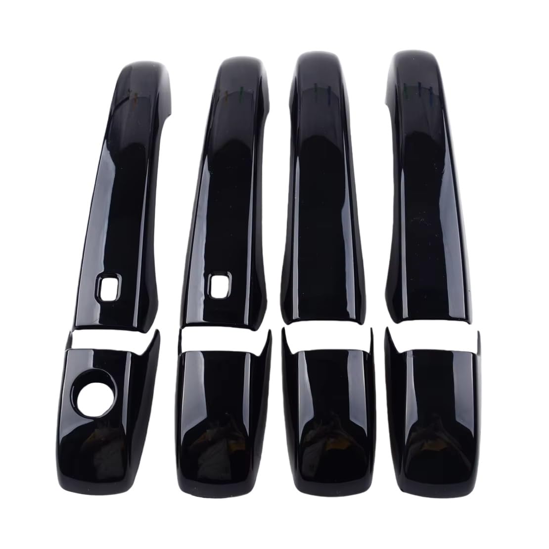 Hiiaw One Color Car Door Handle Cover Trim 1 Pair Car Gloss Black Door Handle Cover Exterior Accessories For Grand For Cherokee For Durango 2011-2019