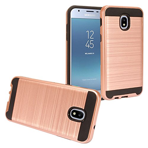 Z-GEN - for Samsung Galaxy J3 Star/Achieve/Aura/Orbit,J3V 3rd Gen 2018 Brushed Case - Rosegold