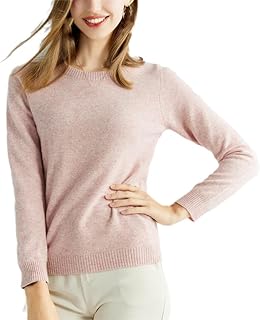 Suéteres De Punto para Mujer, Suéter De Cachemira, Jerseys Vintage De Lana con Cuello Redondo para Mujer Invierno Suéter