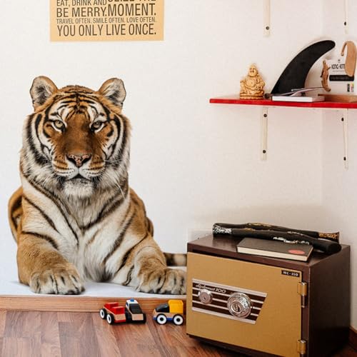 Vinilos decorativos removibles tigre 3D para niños miniatura 5