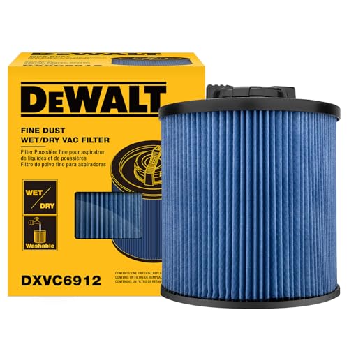 Filtre de rechange pour aspirateur DEWALT résolvant les pertes d'air