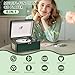 CD Player Retro with Upgraded Speakers Bluetooth in/Out Rechargeable Portable CD Player for Home with LED Screen Boombox Dark Green
